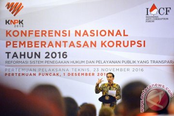 Presiden buka Konferensi Nasional Pemberantasan Korupsi 2016