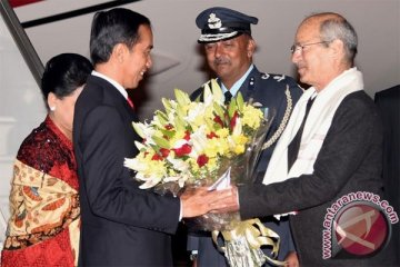 Jokowi disambut upacara kenegaraan di Rashtrapati Bhavan