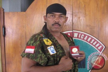 Subagyo "Tentara Terkuat" Lelono bangga pensiun sebagai kopral TNI AD
