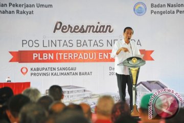 Presiden Jokowi banggakan pos lintas batas di Entikong