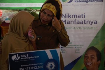 BPJS Ketenagakerjaan beri santunan kecelakaan kerja Rp117 juta