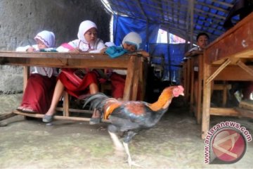 Sekolah Beratap Terpal Di Bogor