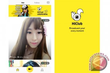 Aplikasi live streaming HiClub hadir di Indonesia