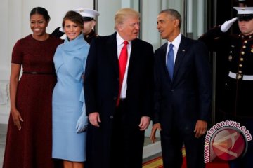 Presiden Obama sambut Trump di Gedung Putih