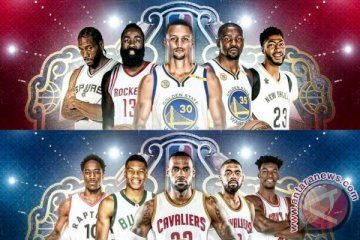 NBA umumkan daftar "starting-five" laga All-Star 2017