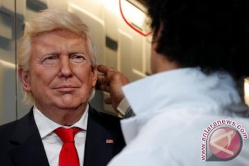 Patung lilin Trump pakai rambut manusia