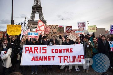 Unjuk rasa anti-Trump di berbagai negara