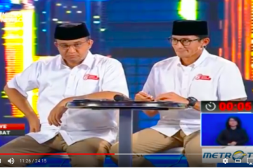 Menangkap ekspresi marah Anies saat debat kedua