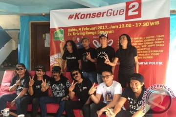 #KonserGue2 dukung Ahok-Djarot siap digelar besok