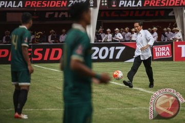 HPN 2017, Presiden tanding futsal lawan wartawan