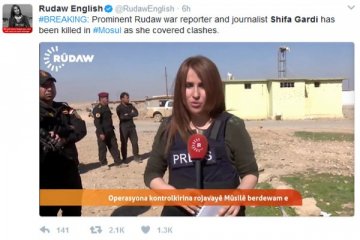 Wartawati TV Irak tewas dalam ledakan bom di Mosul