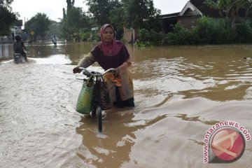 Sungai Rokan meluap, lima desa terendam