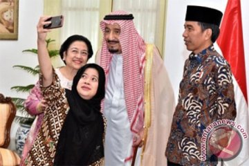 Raja Salman bertemu Megawati dan Puan Maharani