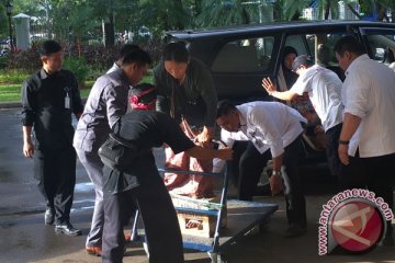 Empat petani Kendeng dengan kaki disemen diterima Istana