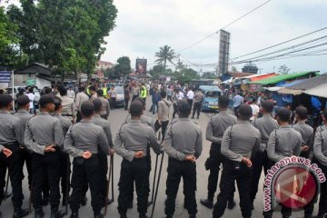 Polisi sterilkan Terminal Laladon pascakericuhan