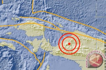 Gempa 5,0 SR di daratan Papua