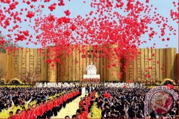 Lebih dari 10.000 warga Tionghoa berkumpul hadiri upacara pemujaan leluhur di Zhengzhou