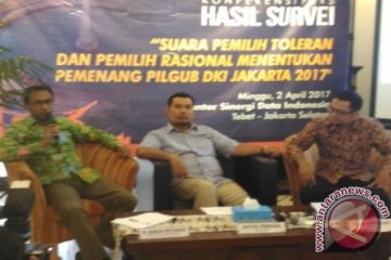 Survei: mayoritas pemilih Jakarta bersikap toleran