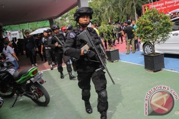 Sudah kondusif, polisi kurangi penjagaan di rutan Pekanbaru