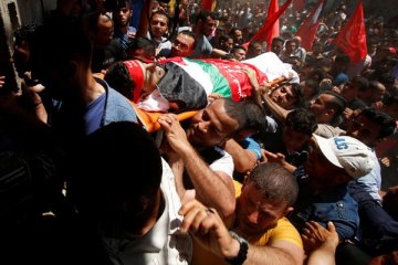 Tiga warga Palestina ditembak hingga tewas setelah bunuh petugas Israel