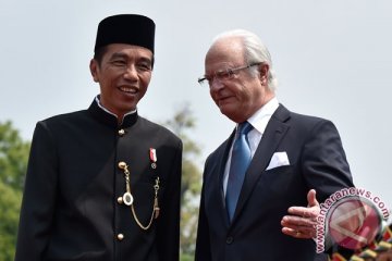 Presiden Jokowi terima Raja Swedia di Bogor