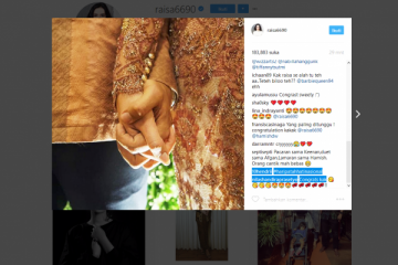 Hari Patah Hati Nasional, Raisa-Hamish pamer foto tunangan