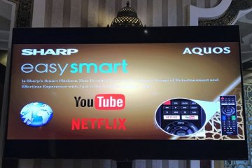 Sharp benamkan YouTube dan Netflix pada smart tv