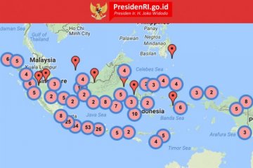 Ini peta digital lokasi blusukan Presiden Jokowi