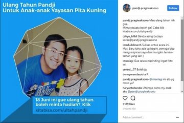 Ulang tahun, Pandji Pragiwaksono galang dana untuk anak penderita kanker 