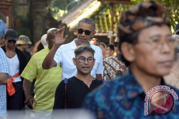 Obama menikmati panorama alam budaya Bali