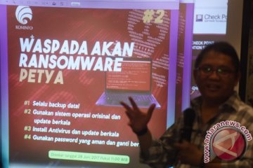 Menkominfo: "ransomware petya" belum menyebar di Indonesia