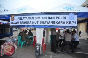 Pelayanan SIM Gratis bagi TNI