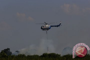 BPBD Sumsel turunkan tiga helikopter pemadam karhutla
