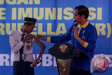 Presiden Jokowi berharap Indonesia bebas campak pada 2020