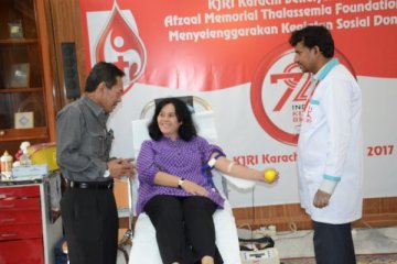 KJRI Karachi donor darah sambut HUT ke-72 RI