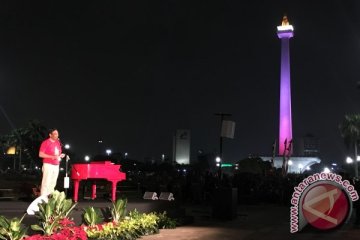 Air mancur menari Monas kembali beroperasi