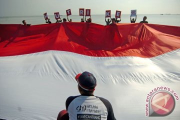 Pengibaran bendera di Penajam bakal pecahkan rekor