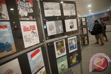Lelang karikatur capres untuk korban bencana Sulteng