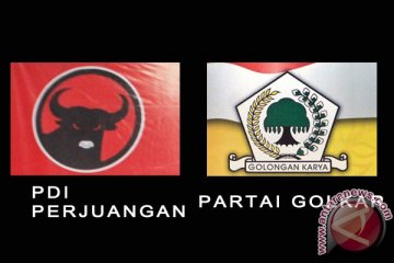 Elektabilitas PDIP dan Golkar tertinggi menurut survei