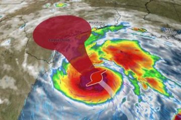 4.500 tahanan akan dipindahkan karena Topan Harvey di Texas