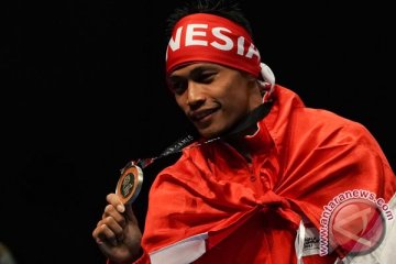 SEA Games 2017 - Surahmat buka kran medali dari angkat besi