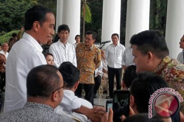Presiden Jokowi memotivasi pebisnis kopi
