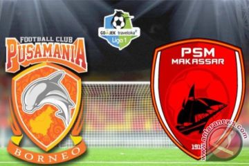 Susunan pemain Borneo FC vs PSM Makassar