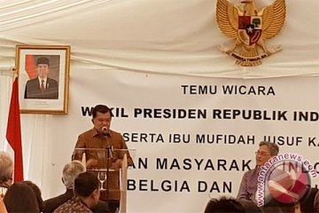 Wapres Jusuf Kalla temui warga Indonesia di Belgia