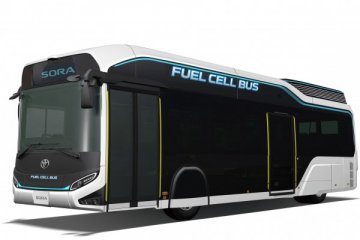 Toyota ungkap Sora, konsep bus bertenaga "fuel cell"