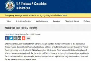 Dubes AS minta maaf penolakan atas Panglima TNI