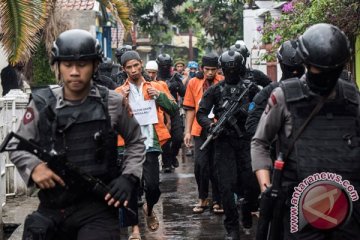 Densus 88 tangkap delapan teroris penyerang Polda Riau