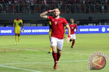 Spaso dua gol Indonesia taklukkan Guyana 2-1
