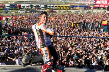Penyebab Marquez nyaris kecelakan di GP Valencia