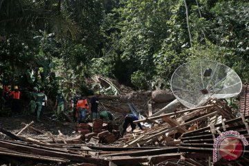 Tanah Longsor Akibat Hujan Deras